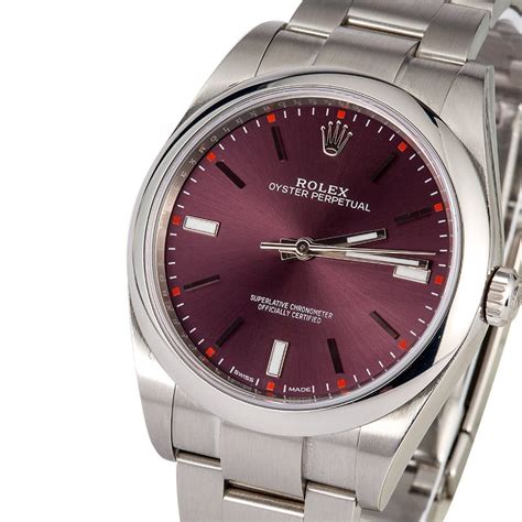 rolex red grape roman dial 31mm|rolex oyster perpetual dial colors.